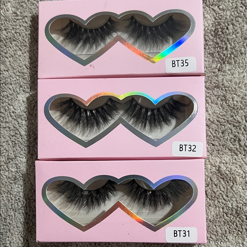 Black False Eyelashes Set